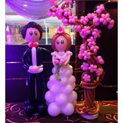 哈尔滨气球造型布置求婚布置会场寿宴气球装饰布置礼气球装饰图1