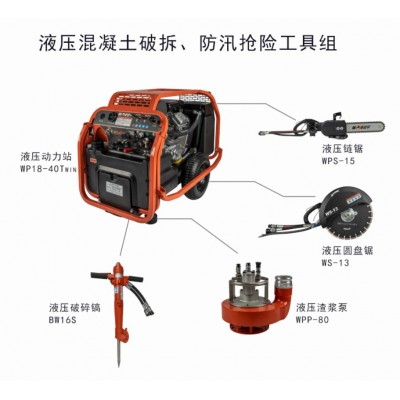 威平18马力单回路液压动力站 汽油移动式双回路液压机动泵图1