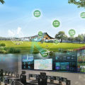公园中控系统大屏可视化智能管理场景照明和多媒体设施