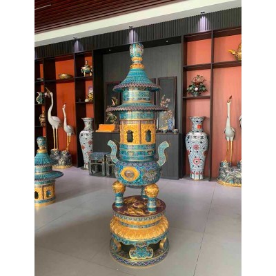 景泰蓝香炉 景泰蓝工艺品 景泰蓝厂家 景泰蓝花瓶摆件图4