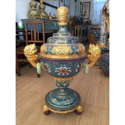 景泰蓝香炉 景泰蓝工艺品 景泰蓝厂家 景泰蓝摆件图3