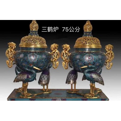 景泰蓝香炉 景泰蓝工艺品 景泰蓝厂家 景泰蓝摆件图5