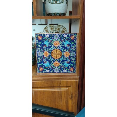 景泰蓝铜胎掐丝珐琅工艺品 纯手工制作 紫铜胎工艺高温烧制图2