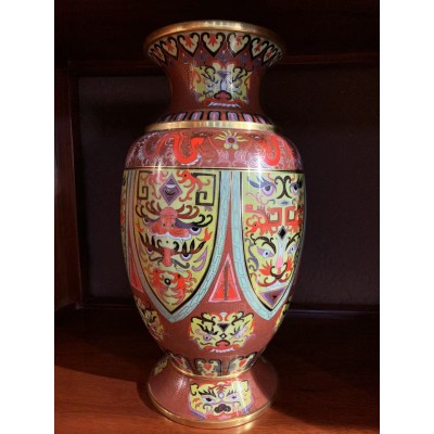 景泰蓝铜胎掐丝珐琅工艺品 纯手工制作 紫铜胎工艺高温烧制图4