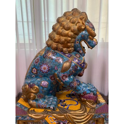 景泰蓝铜胎掐丝珐琅工艺品 纯手工制作 紫铜胎工艺高温烧制图3